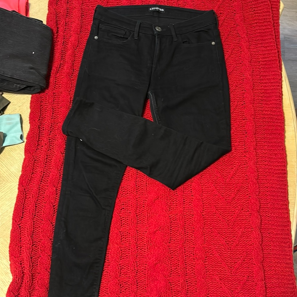 Express Mid-Rise Black Jeans | Women’s Size 6